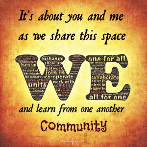 building community - we pin