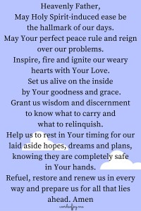 prayer - reasons to take a break