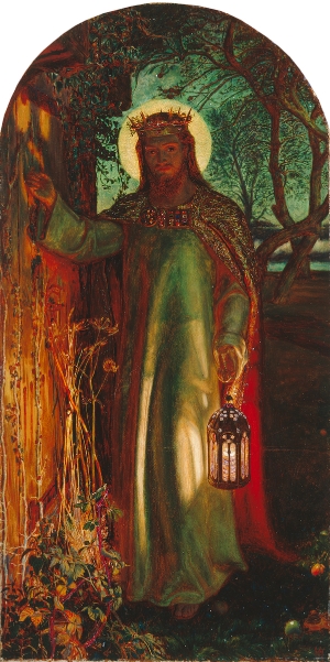 door - light of the world by holman hunt @wordsofjoy.me