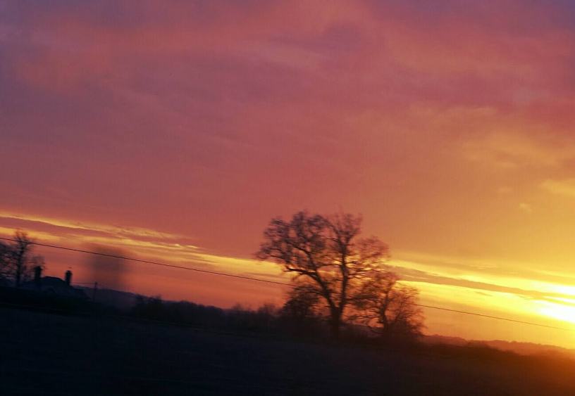 return - wonder - winter sunset - Advent (C)joylenton @wordsofjoy.me