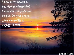 dawn - season - Advent poem excerpt - sunset - trees - lake
