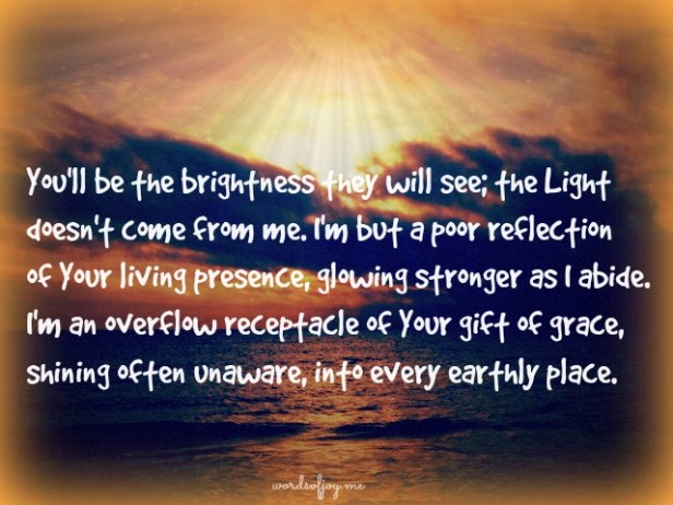 God's radiance prayer WoJ