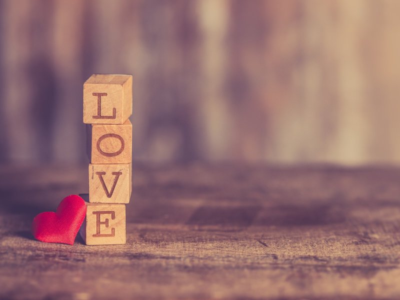 love - alphabet blocks - red heart - when love comes wrapped up in a tiny gift @joylenton.com