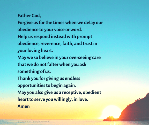 obedience - sunset - sky - rock - prayer (C) joylenton @joylenton.com