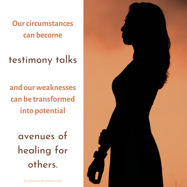 ripple - woman in silhouette - Our circumstances can become quote(C) joylenton @joylenton.com